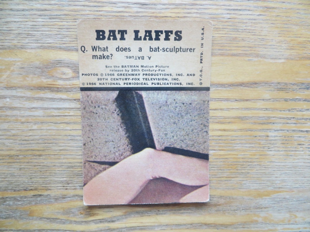 バッドマントランプ 1966 TOPPS BATMAN BAT LAFFS GUM CARD # 44 (B) THE PENGUIN