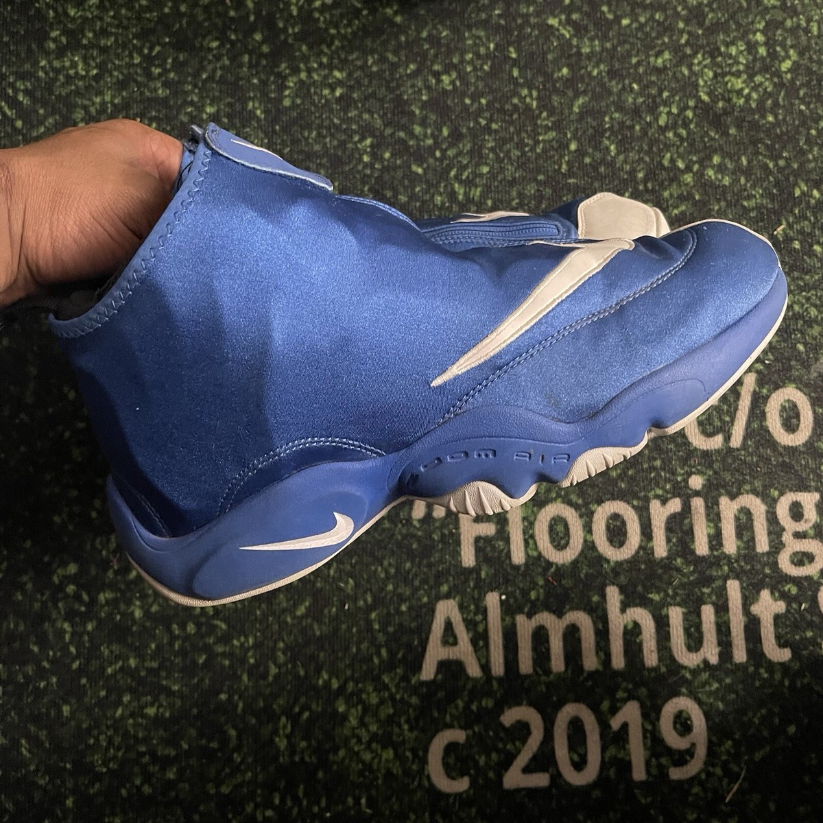 Men's Nike Air Zoom Flight The Glove Royal Blue Sneakers Size 12