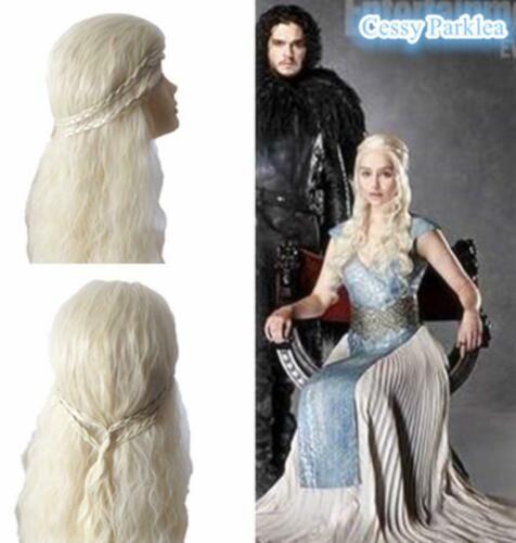 SN-D9-3 Khaleesi Wig Adult Daenerys Targaryen Costume Acsry Game of Thrones - Bild 1 von 4