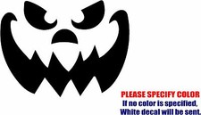 Jack O Lantern Face Graphic Die Cut decal sticker Car Truck Boat Window 7"