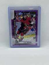 2017-18 OPC Platinum Colin White Violet Pixels #177 Marquee Rookie Senators