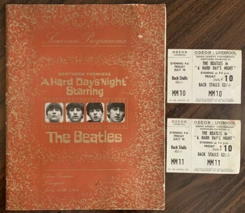Original Beatles Memorabilia Programmes