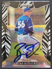 Ryan Borucki Blue Jays Autographed Signed 2019 Prizm Zebra Stripe #168 02/99 COA