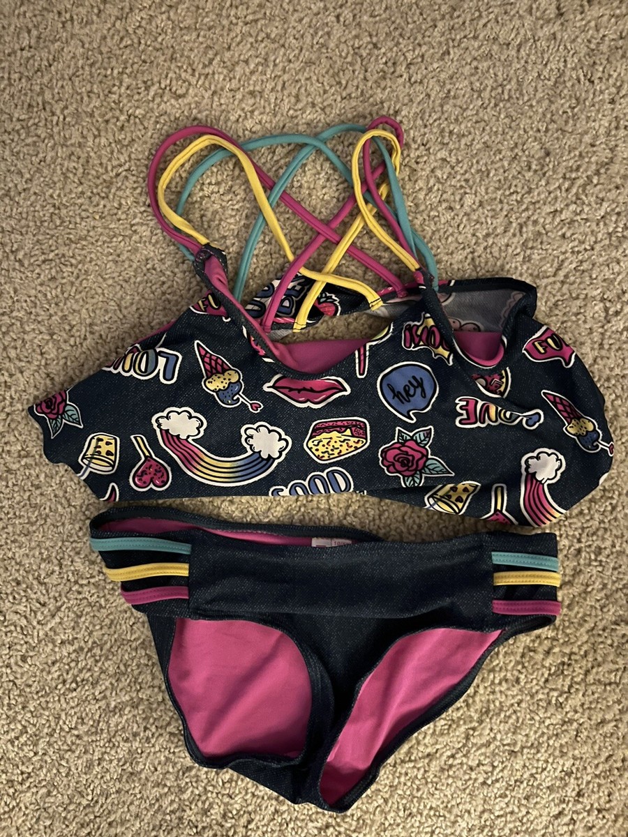 Limited Too two piece swimsuit for a girl size 10/12 youth M