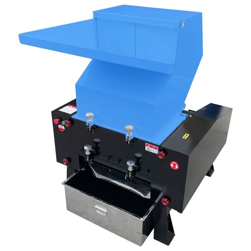 220V Blue Heavy 600 Type Plastic Crusher Plastic Material Shredder 3PH 20HP 15KW - Picture 7 of 19
