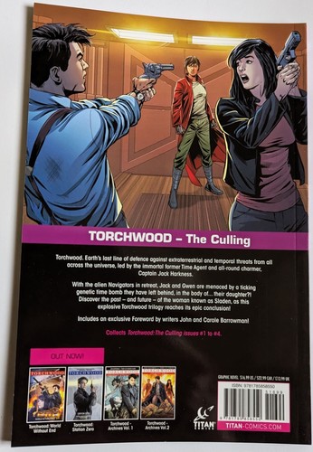 Torchwood: The Culling: Titan Paperback Graphic Novel From July 2018 J Barrowman - Picture 2 of 2