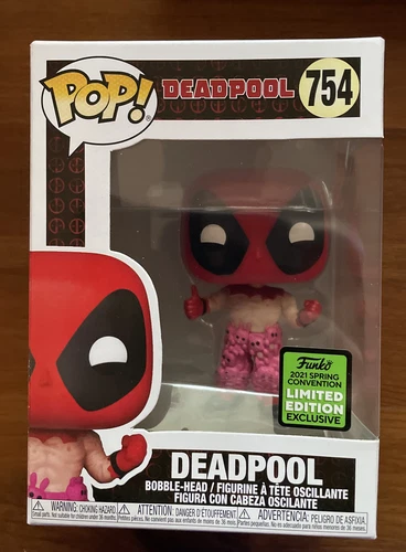 Funko POP! Deadpool with Teddy Bear Pants ECCC 2021 Shared Exclusive