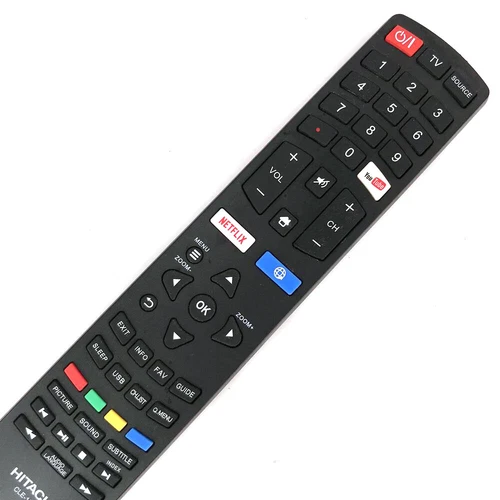 New Original CLE-1025 For Hitachi TV Remote Control With Netflix Youtube Button - Picture 3 of 4