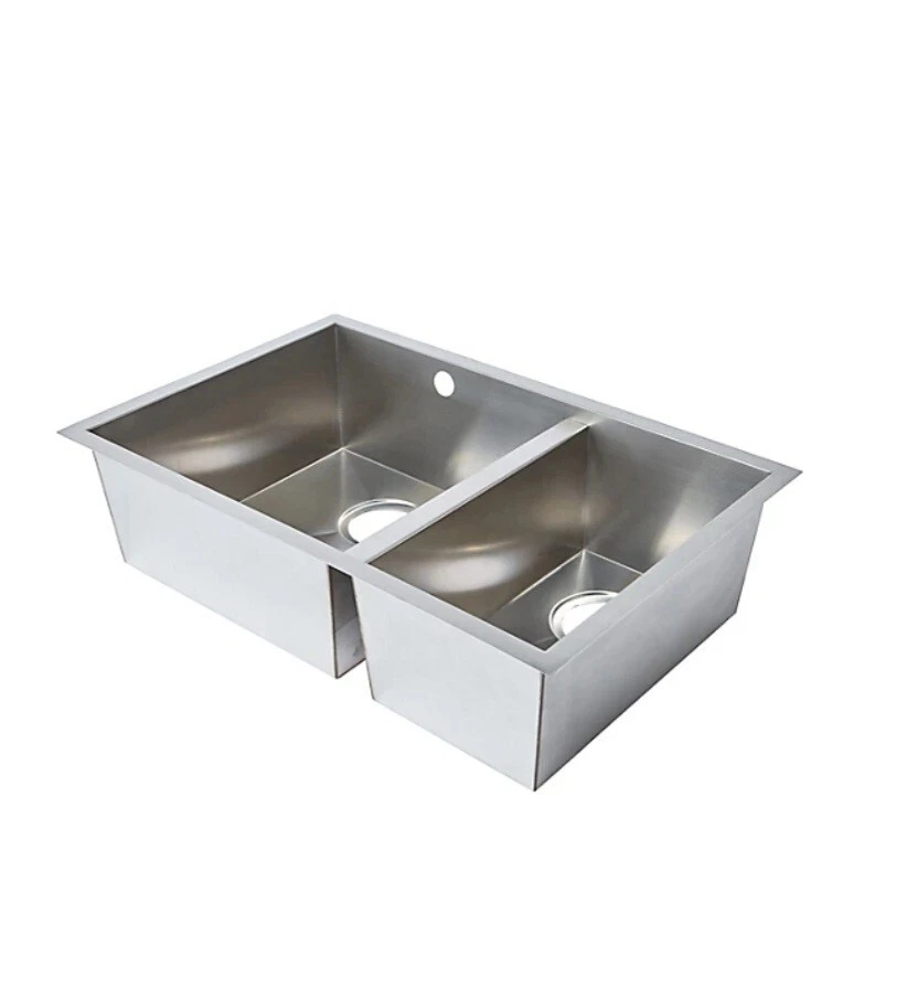 Cooke & Lewis Cajal Stainless steel 1.5 Bowl Sink 450mm x 692mm 