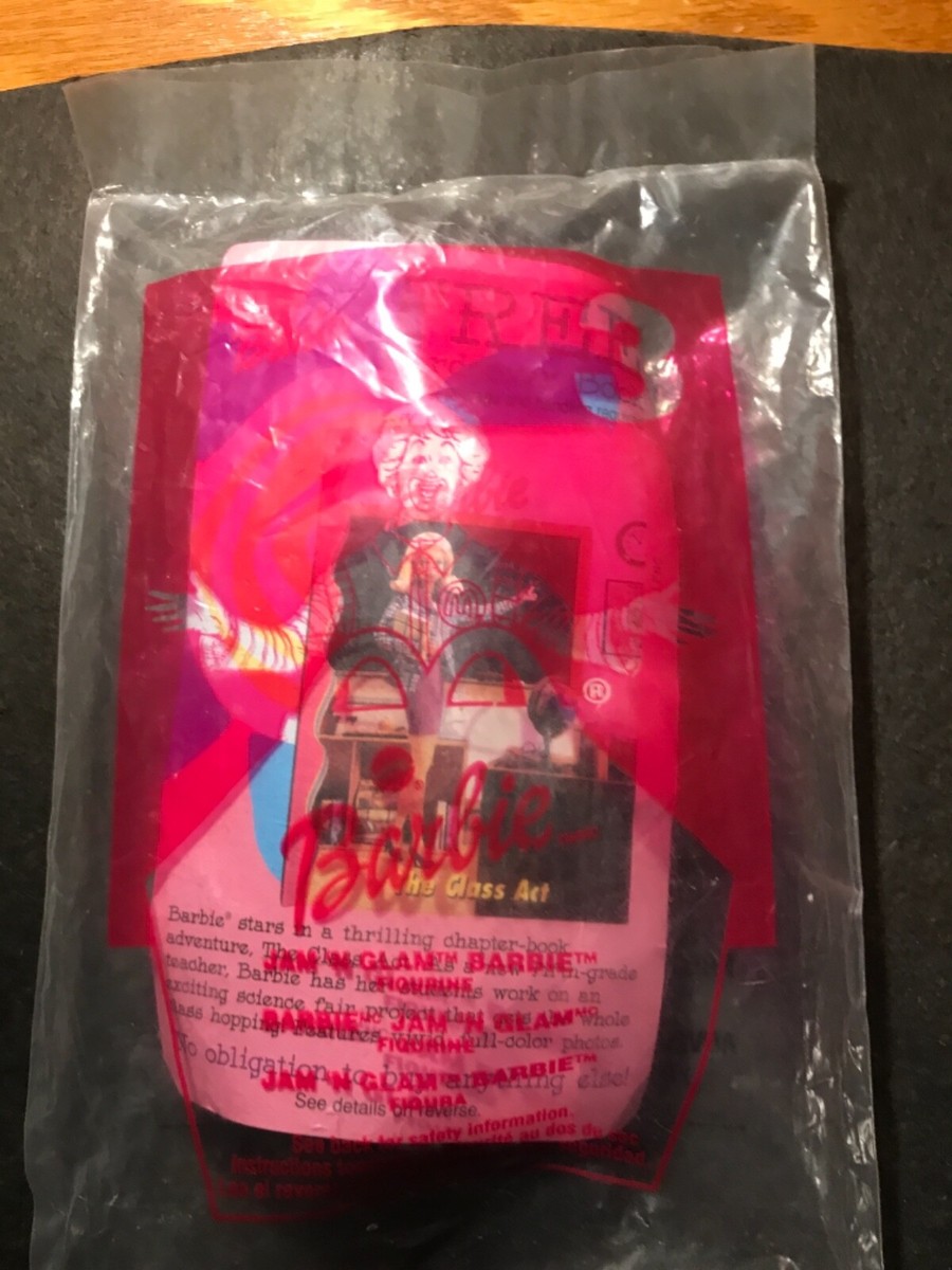 2001 Barbie McDonalds Happy Meal Doll Jam n Glam #3 New in Package