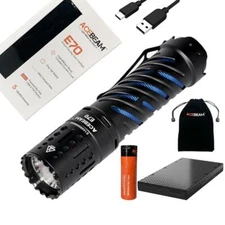 Acebeam E70 LED Flashlight w/ 5100mAh 21700 Battery and 5,000mAh Powerbank