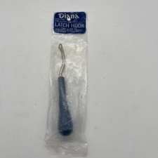 Latch Hook Rug Making Tool - 6" Blue Plastic Handle