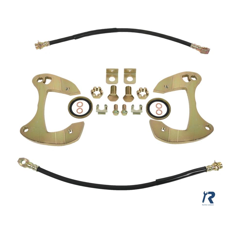 Deluxe Disc Brake Kit, Drilled/Slotted, fits for Chevy Full-size Car 1955-1964 - Image 4 of 4