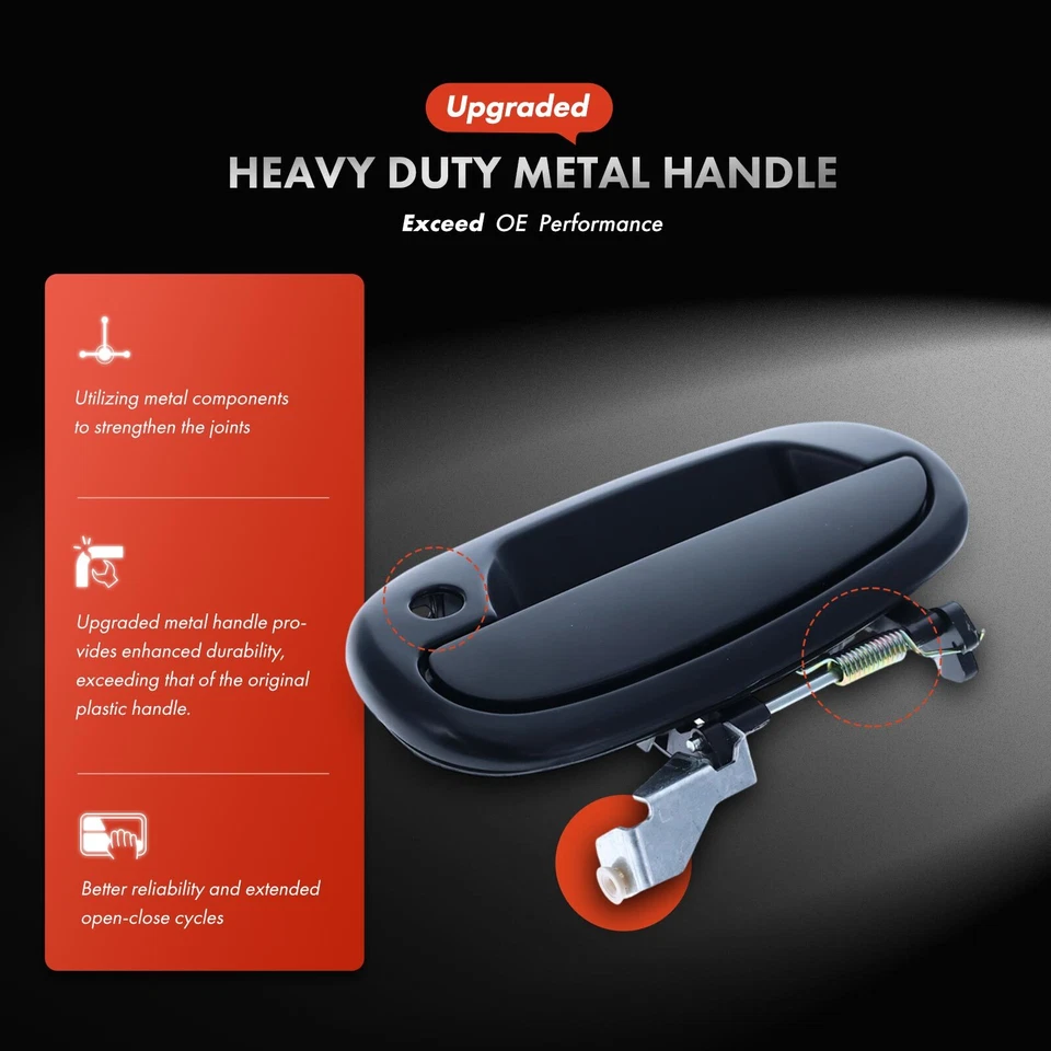 Модернизированная металлическая наружная ручка с замочной скважиной для переднего водителя Ford Expedition 97-02 - Изображение 3 из 4