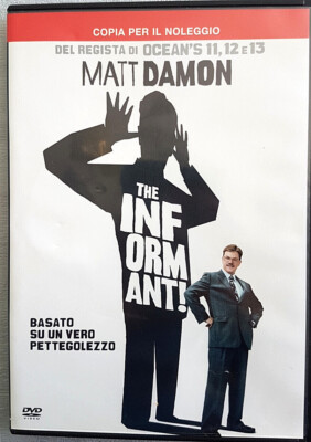FILM DVD DER INFORMANT! ITALIENISCHE SPRACHE SCHAUSPIELER MATT DAMON MIT SPEZIELLEN INHALTEN