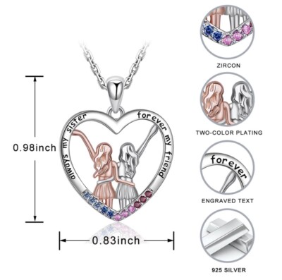Herz Halskette massiv 925 Sterling Silber