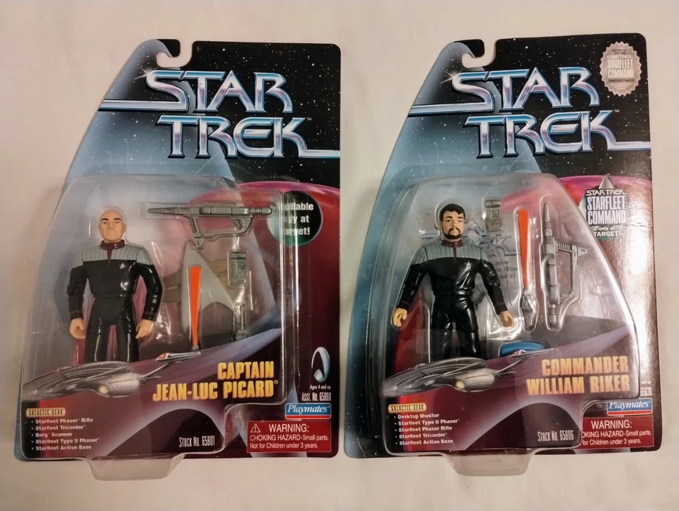 ¡Lote exclusivo de figuras de acción Playmates Star Trek Target con juego Borg Queen y Borg! Foto 3 de 4
