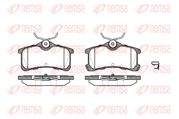 Remsa BremsbeläGe Bremsbelegsatz Hinten FüR Toyota Corolla Compact-image