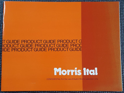 Austin Morris Ital Product Training Salesman Booklet Guide. Classic car
