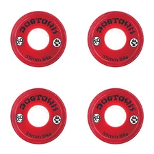 Dogtown Skateboard Wheels 59mm K-9 Premium Cruiser 84A Clear Red