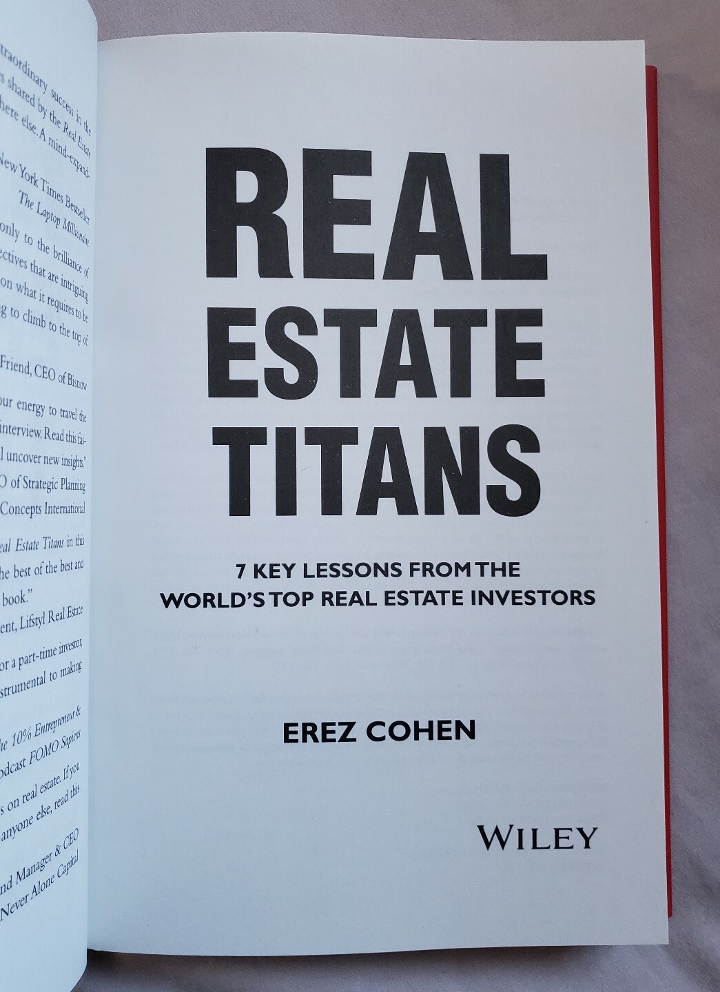 Real Estate Titans 7 Key Lessons from the World's Top (2019, Hardcover