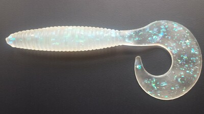 8'' Fishing Grub  Torpedo Curly Tail fishing Grub Salt Water 