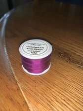 Threadart 100% Pure Silk Ribbon - 4mm Purple - No. 703 - 10 Meters