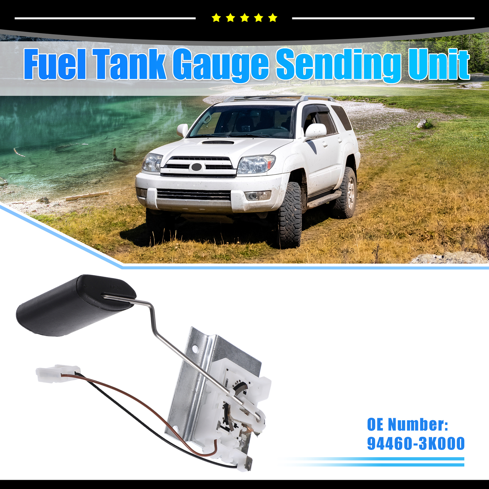 Piece of 1 Fuel Tank Float Gauge Sending Unit Sensor for Hyundai Sonata
