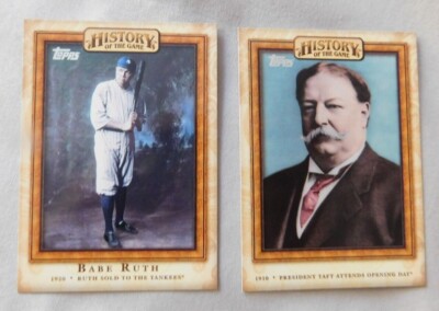 2010 Topps History of the Game #HOTG1-25 Baseball Card  Pick one