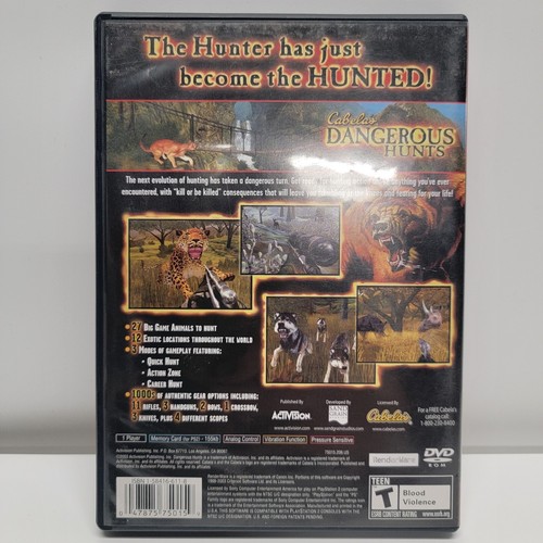 Cabela's Dangerous Hunts Video Game Playstation 2 PS2 Complete CIB - Picture 2 of 7