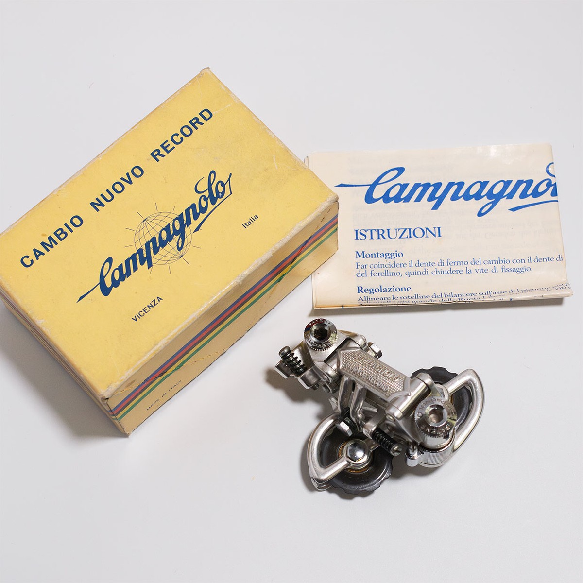 NOS/NIB Campagnolo Nuovo Record Rear Derailleur Patent 77