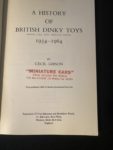 History of British Dinky toys 1934-1964 by Cecil Gibson - Imagen 4 de 10