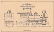Iron Horse Coal Tank Switching Engine Baldwin Locomotive Works Philadelphia PA P