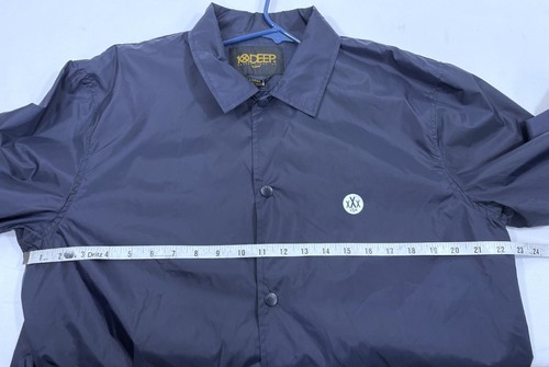 10.Deep Mens Size L Rain Coat Windbreaker Jacket Long Trench Jeff Staples NWT - Picture 18 of 19