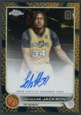 2022-23 Topps Chrome OTE Jahzare Jackson Orange Basketball Auto /25 #CA-JJ2
