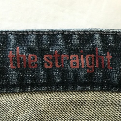 7 for all Mankind the Straight Jeans Girls size 14 Blue Mid Rise Dark Wash Denim - Picture 5 of 14