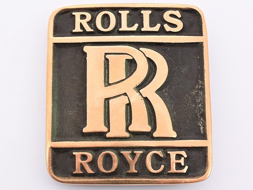 Rolls Royce Solid Brass UB Ultimate Buckle Co. Vintage Belt Buckle
