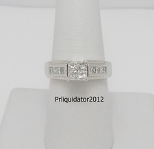 1CT Natural Diamond Anniversary Engagement Wedding Bridal Ring 14K White Gold