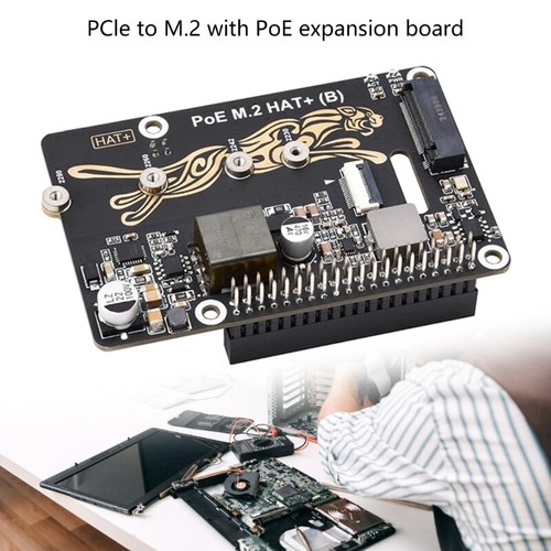 M.2 Adapter PCIe For RPi 5 Power Over Ethernet For NVMe SSD 2230/2242/2260/2280 - Afbeelding 2 van 8