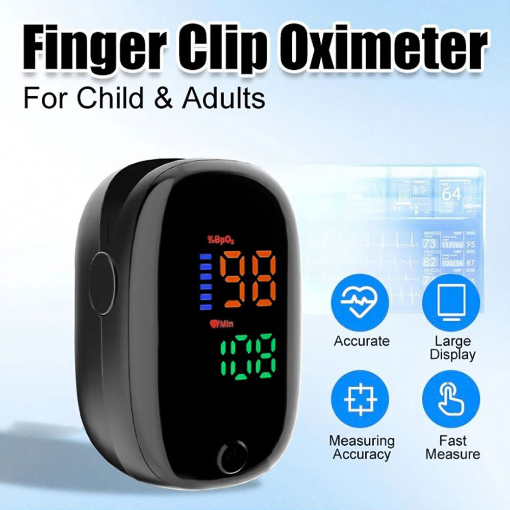 Fast Pulse Rate Tracker Pulse Oximeter Finger Clip SpO2 Heart Rate
