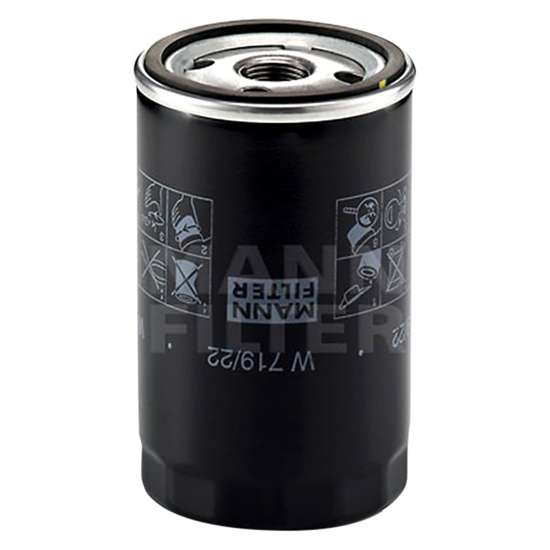 Mann 2pcs Engine Oil Filter Kit Fits 19831989 Porsche 944 l4 2.5L UA21