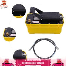 10000 PSI Air Hydraulic Foot Pedal Jack Pump Rotary Lift 0.75-0.95/Lmin 2.3L