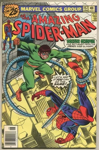 Amazing Spider-Man #157 (1976) 1st Comic w/ Barcode Romita Cover VF [Marvel] SA