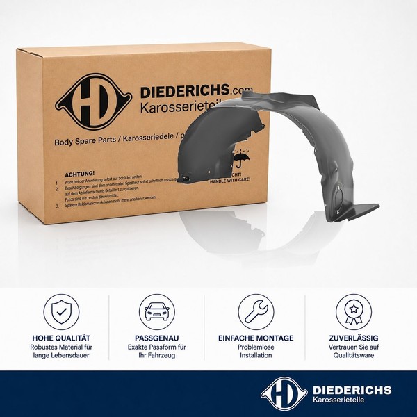 Verkleidung Radhaus Vorne Rechts Diederichs 2274008 FÜR VW-image