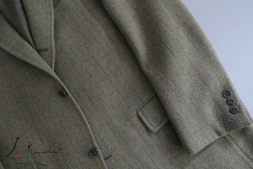 J Press Donegal Mist heavy tweed cashmere wool mohair sport coat 43 44 L - Picture 2 of 9