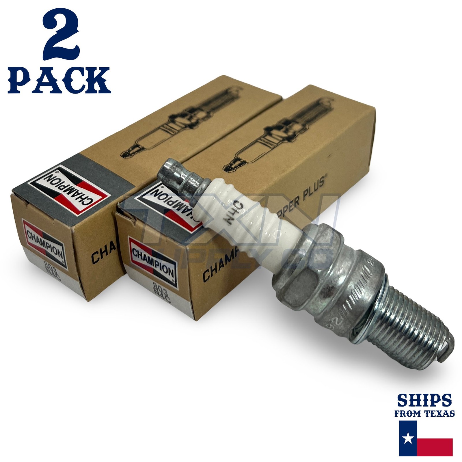 Champion 803 Copper Plus Spark Plug N4C - 2 Pack