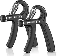 Adjustable Hand Grip Strengthener 2 Pack, 10-132 lbs for Training & Rehab