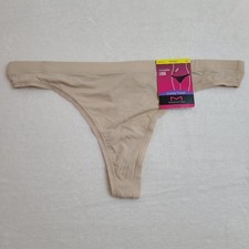 Maidenform Barely There Invisible Look Smooth Nylon Thong Panty Size M