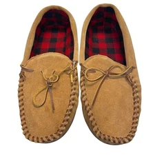 Guide Gear Slippers Mens Size 13 Trapper Mocs Moccasins Leather Cabincore Shoes