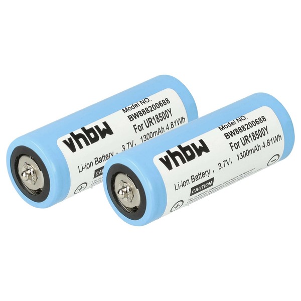 2X Akku FüR Braun 81377206 UR18500Y 67030925 Rasierer 1300Mah 3,7V-image